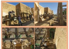 بازسازی بخشی از شبستان صدستون مسجد جامع تون