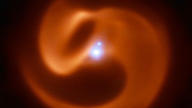 احتمال انفجار پرتو گاما دو ستاره در نزدیکی زمین
