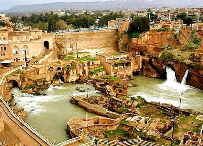 سازه های آبی تاریخی شوشتر زیر آب رفت ، خطری نیست
