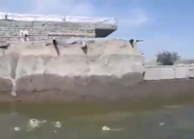 روستای بُنده در سوسنگرد به طور کامل زیر آب رفت