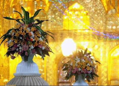 فرش گل در حرم امام رضا(ع) پهن می گردد