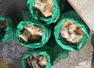 کشف 800 هزار قرص روانگردان از کیسه های برنج