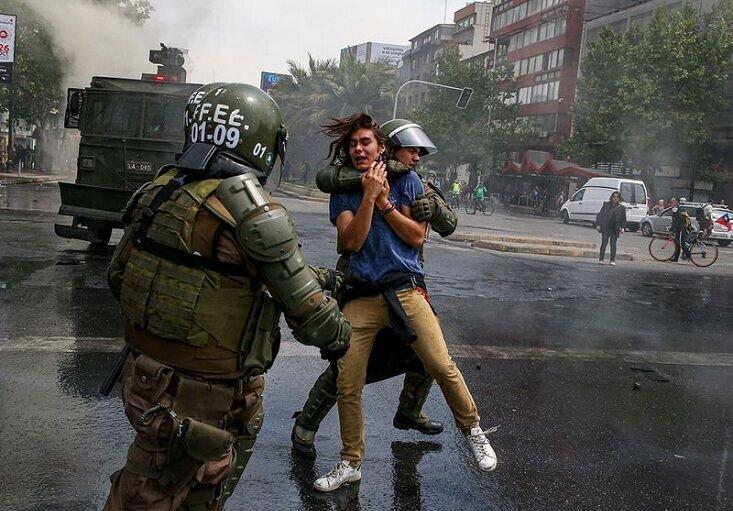 پاسخ رئیس جمهور شیلی به معترضان