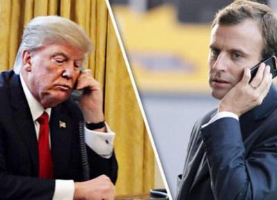 تماس تلفنی ماکرون با ترامپ درباره ایران و سوریه