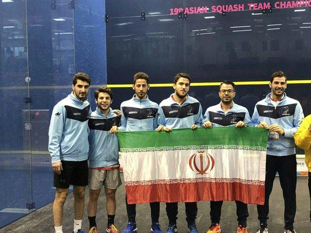 کسب عنوان سومی آسیا توسط تیم ملی اسکواش ایران