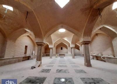 پیشرفت فیزیکی 90درصدی مرمت در حمام تاریخی مسجدجامع خان شهرکرد
