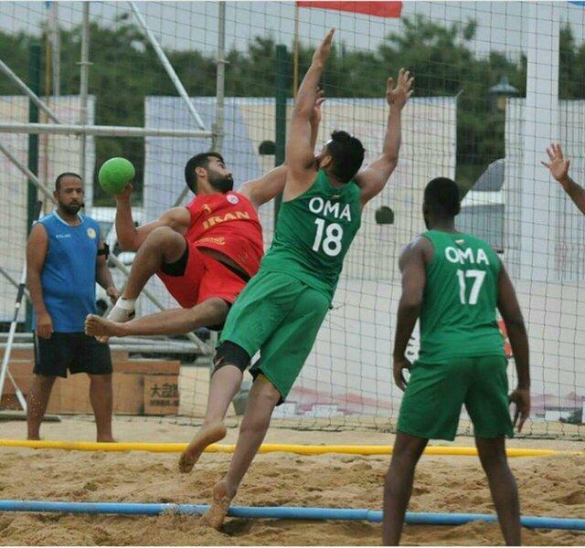 صعود تیم ملی هندبال ساحلی ایران به نیمه نهایی