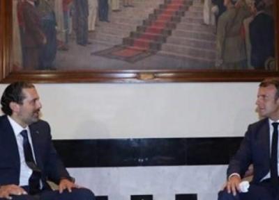 ملاقات رئیس جمهور فرانسه و سعد حریری در بیروت