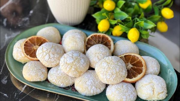 طرز تهیه شیرینی ترکی قرابیه پرتقالی برای عید نوروز