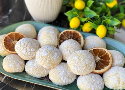 طرز تهیه شیرینی ترکی قرابیه پرتقالی برای عید نوروز