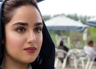 تصویری از خانم بازیگر ایرانی در یک مراسم
