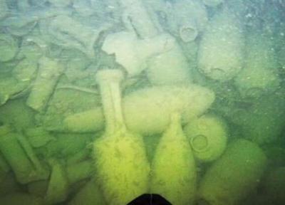 کشف کشتی غرق شده 2000 ساله با صد ها کوزه دست نخورده