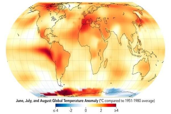 ناسا: سال جاری گرم ترین تابستان را داشتیم