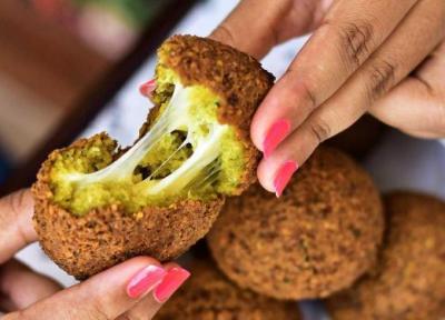 طرز تهیه فلافل پنیری